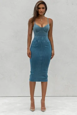 ANITA LONG DENIM SKIRT