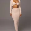 Beige All About You Skirt Set