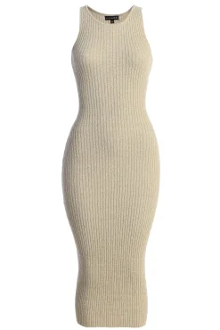 Beige Day To Night Midi Dress