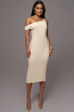 Beige Escape Linen Dress