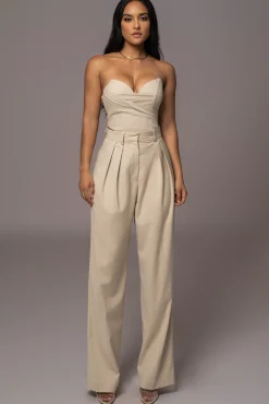 Beige Falling For You Corset