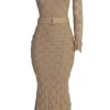 Beige La Costa One Shoulder Dress