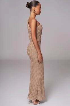 Beige La Costa One Shoulder Dress