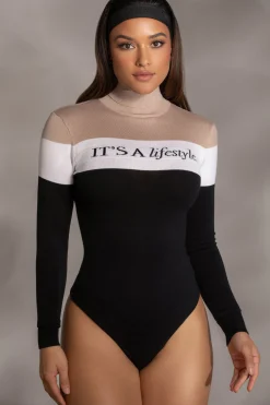 Beige Lifestyle Knit Bodysuit