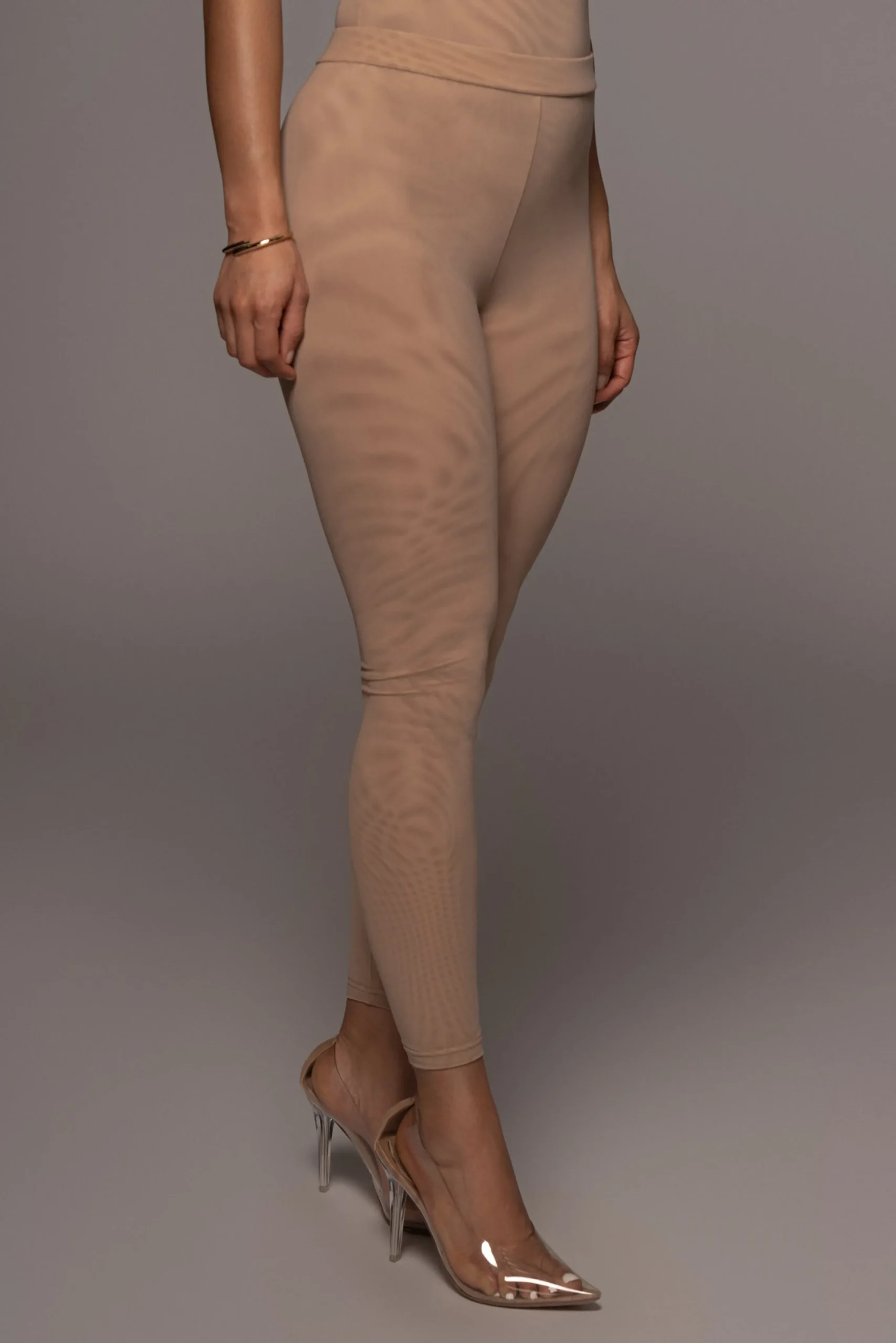 Beige Nina Mesh Pants