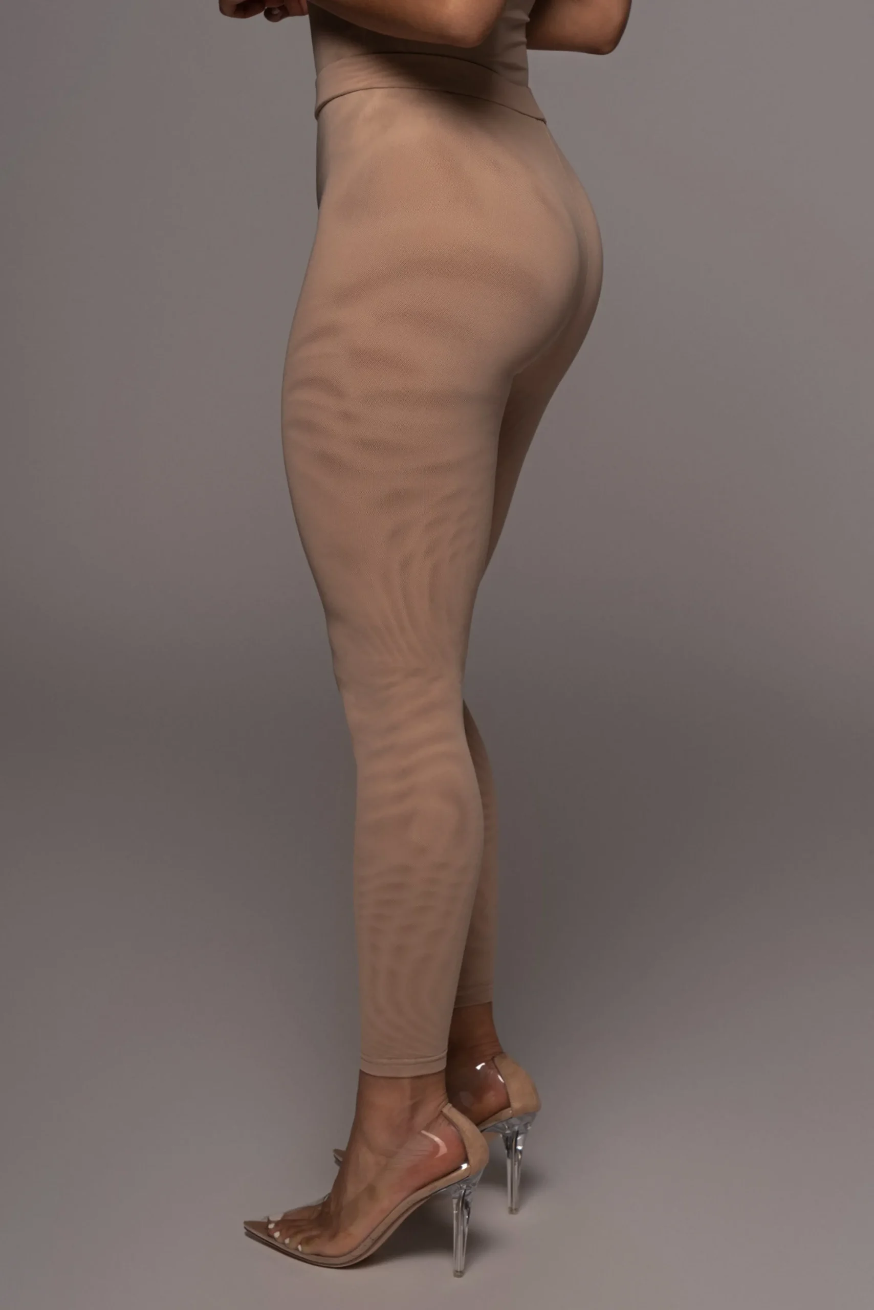 Beige Nina Mesh Pants