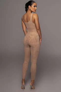 Beige Nina Mesh Pants