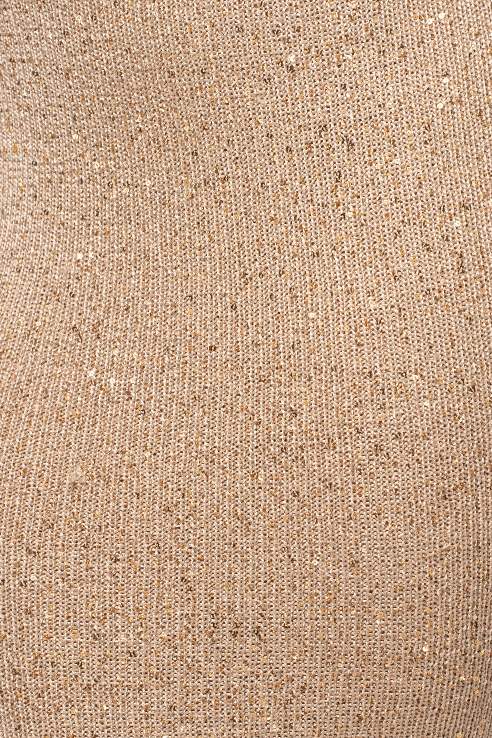 Beige Palace Sequin Skirt Set