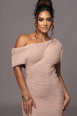 Beige Shayna Knit Maxi Dress