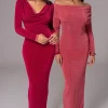 Berry/Mauve Ashton Reversible Maxi Dress