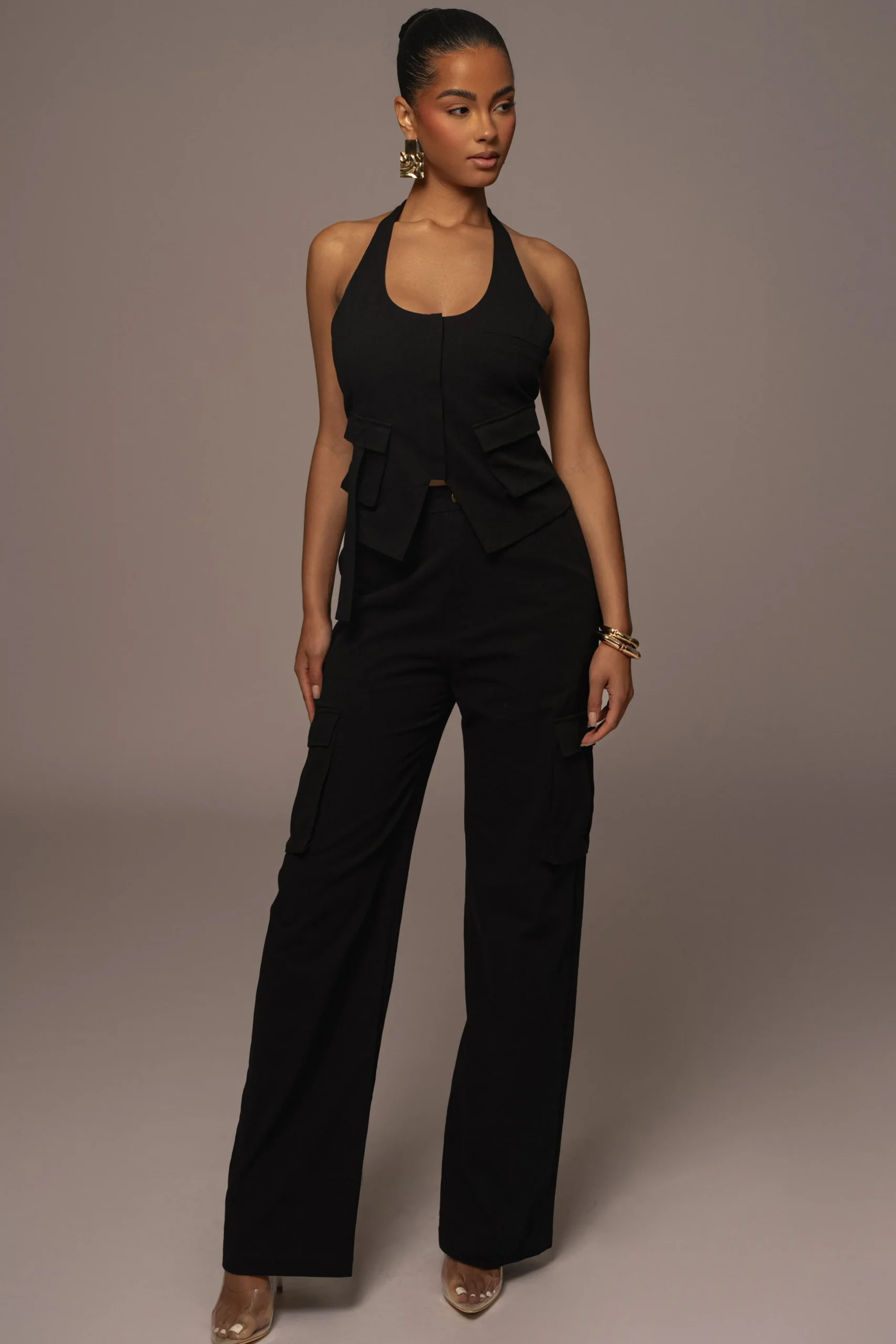 Black Aeris Pant Set