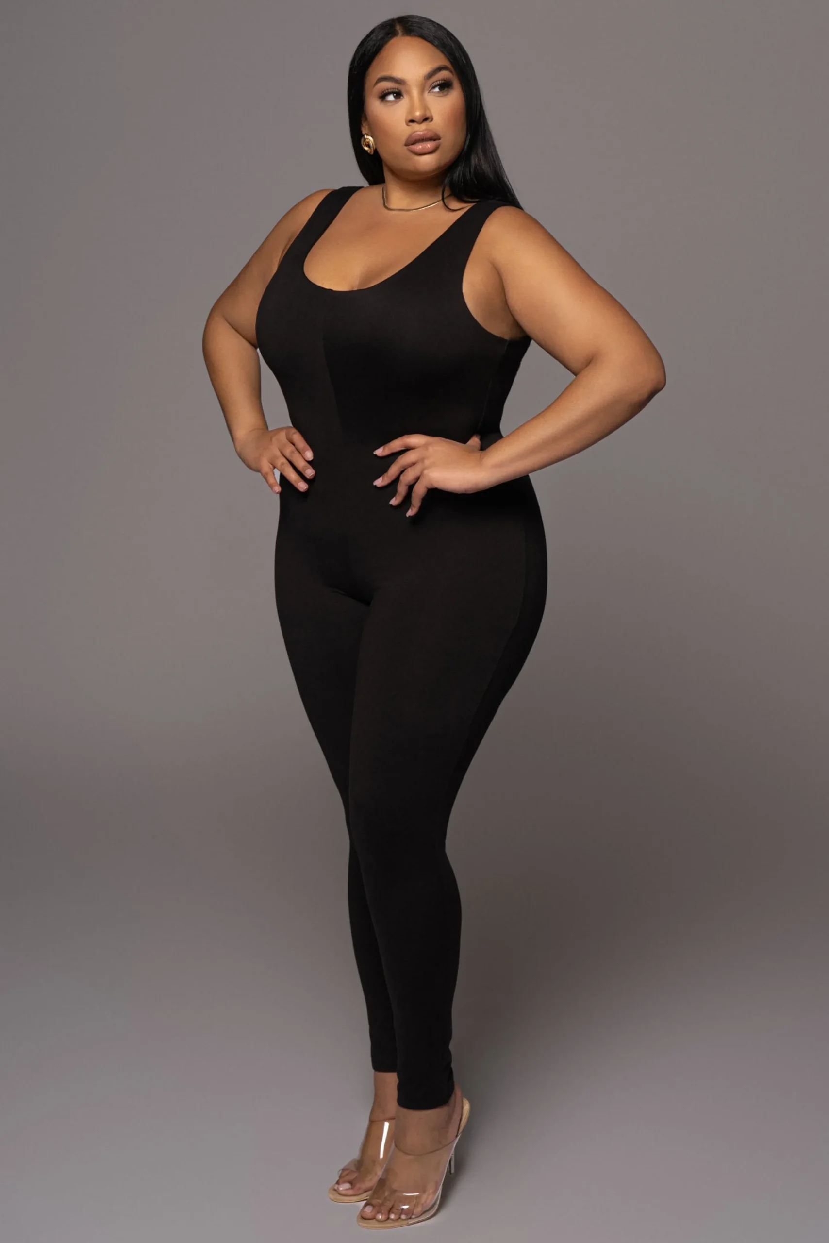 Black Alo Double Layer Jumpsuit
