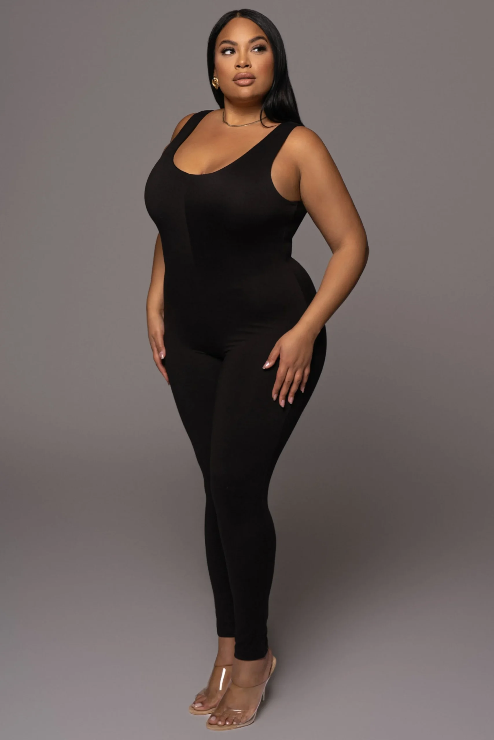 Black Alo Double Layer Jumpsuit