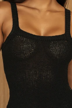 Black At Ease Tank Bodysuit