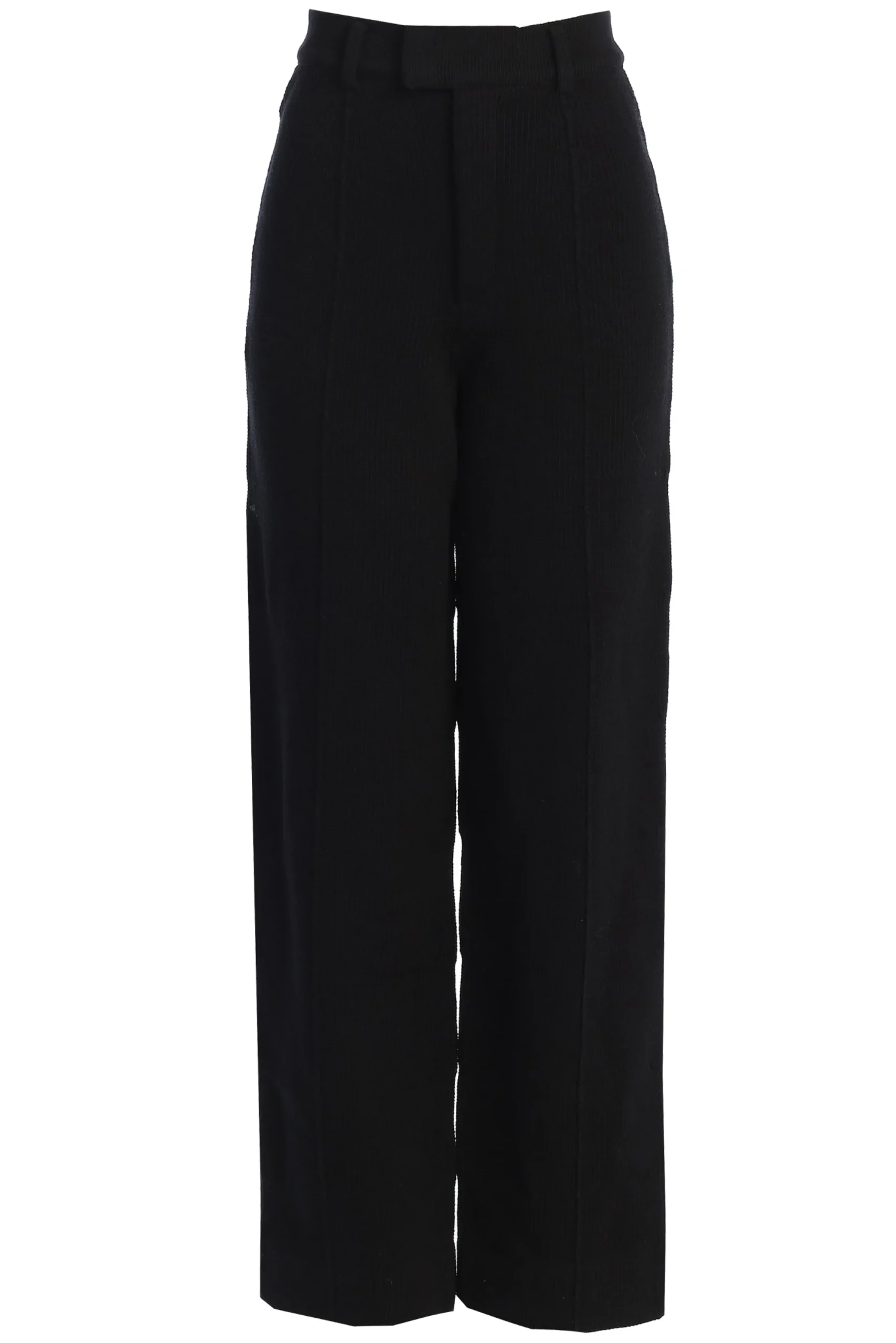 Black Back In Business Knit Trousers