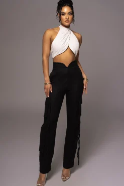 Black Better Half Linen Utility Pants