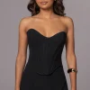 Black Beyond The Sea Linen Corset
