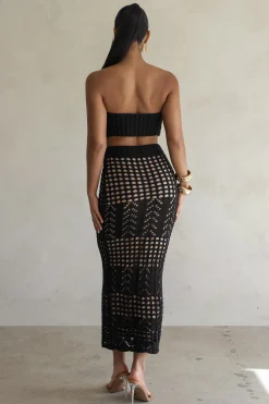 Black Caribbean Skies Skirt Set
