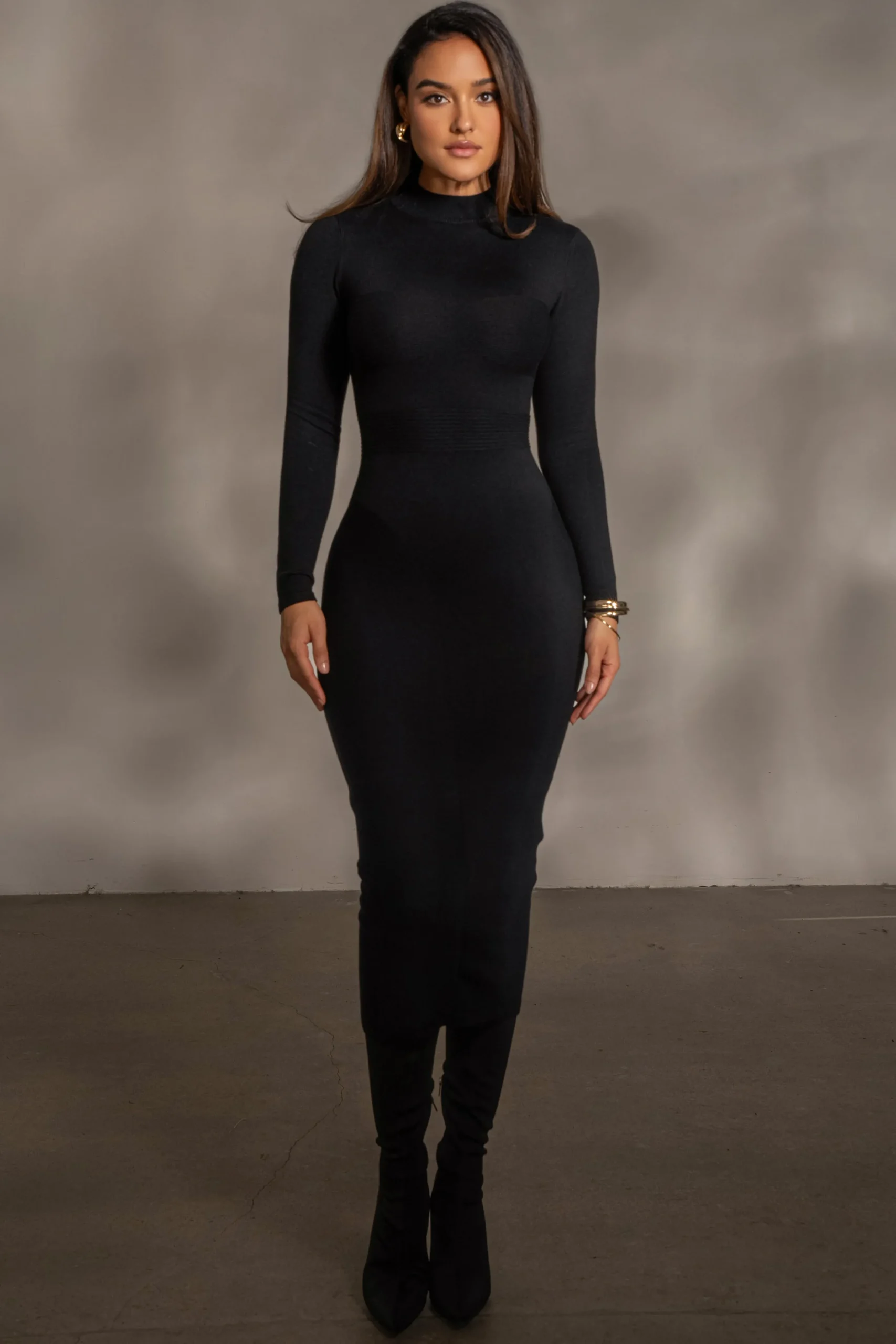 Black Dakotah Midi Dress