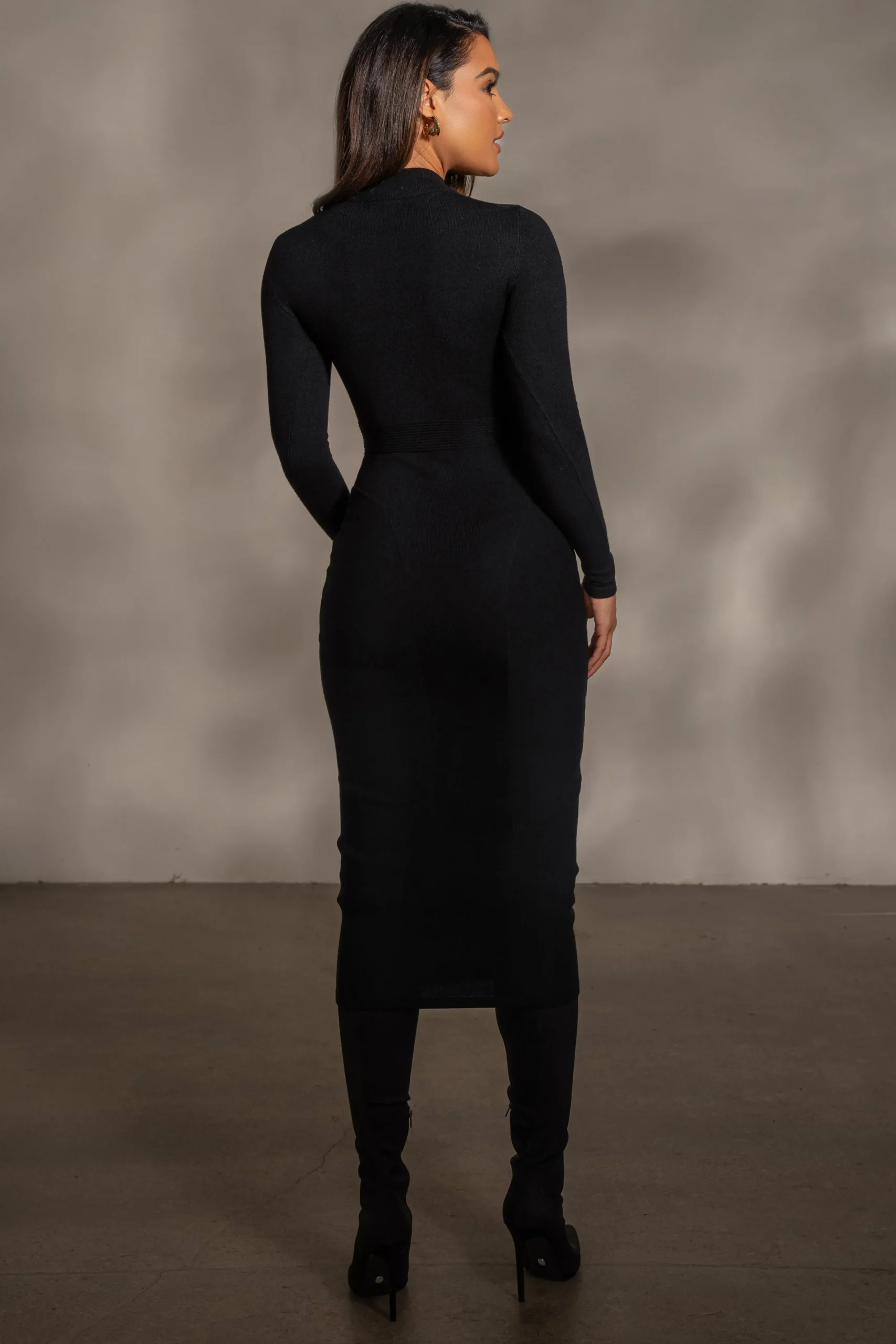 Black Dakotah Midi Dress