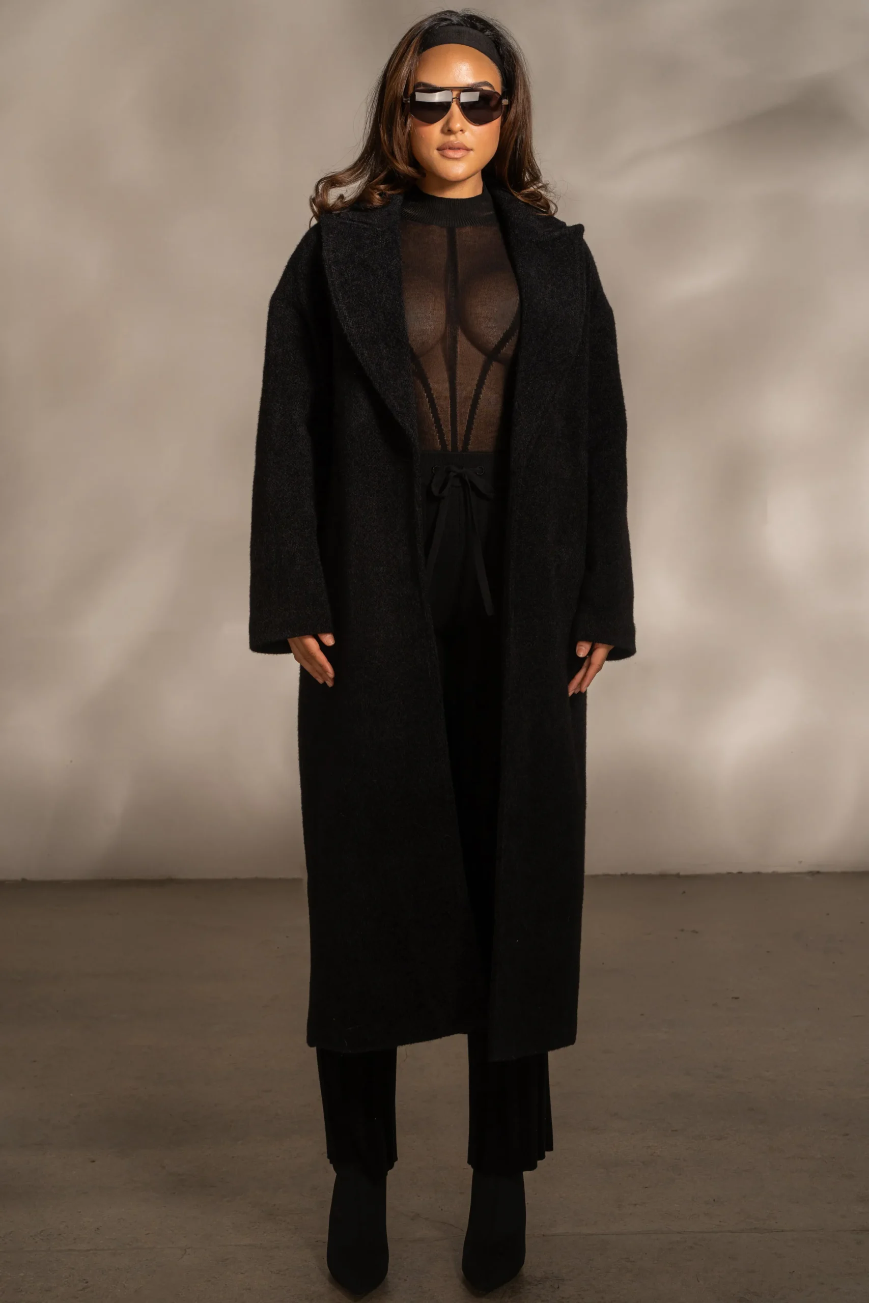 Black Dion Oversized Coat