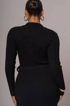 Black Emma Knit Maxi Dress