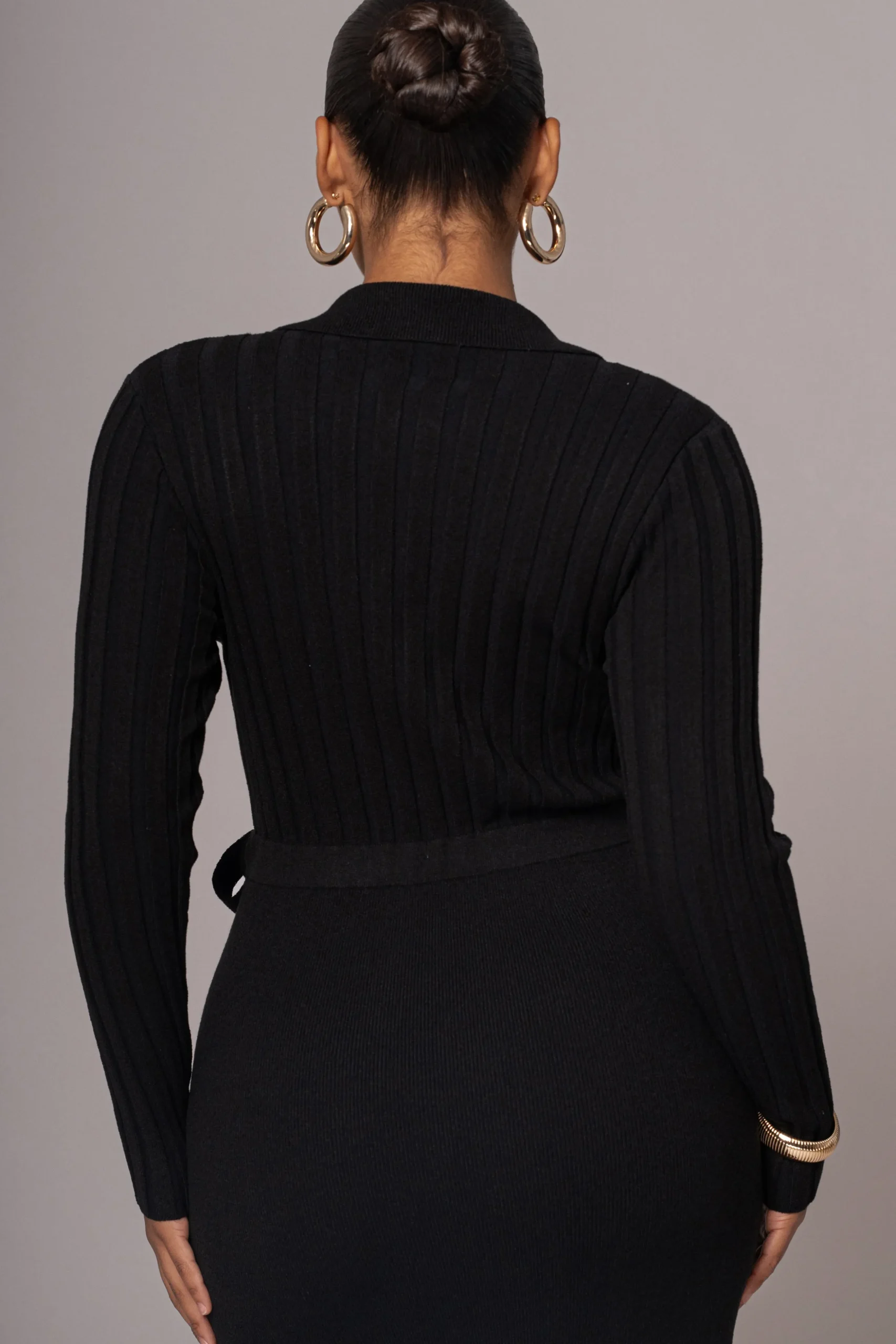 Black Emma Knit Maxi Dress