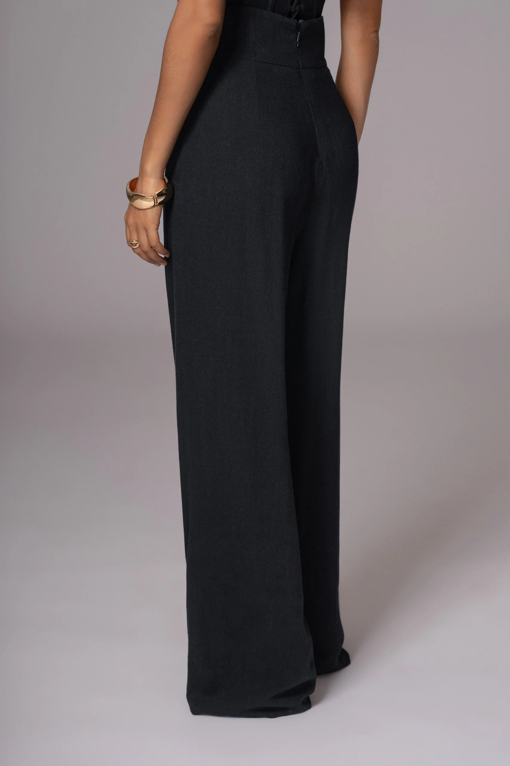 Black Explorer Linen Pants