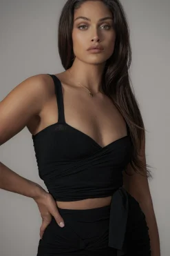 Black Extend Your Stay Skirt Set