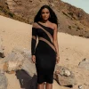 Black Eyes For You Midi Dress