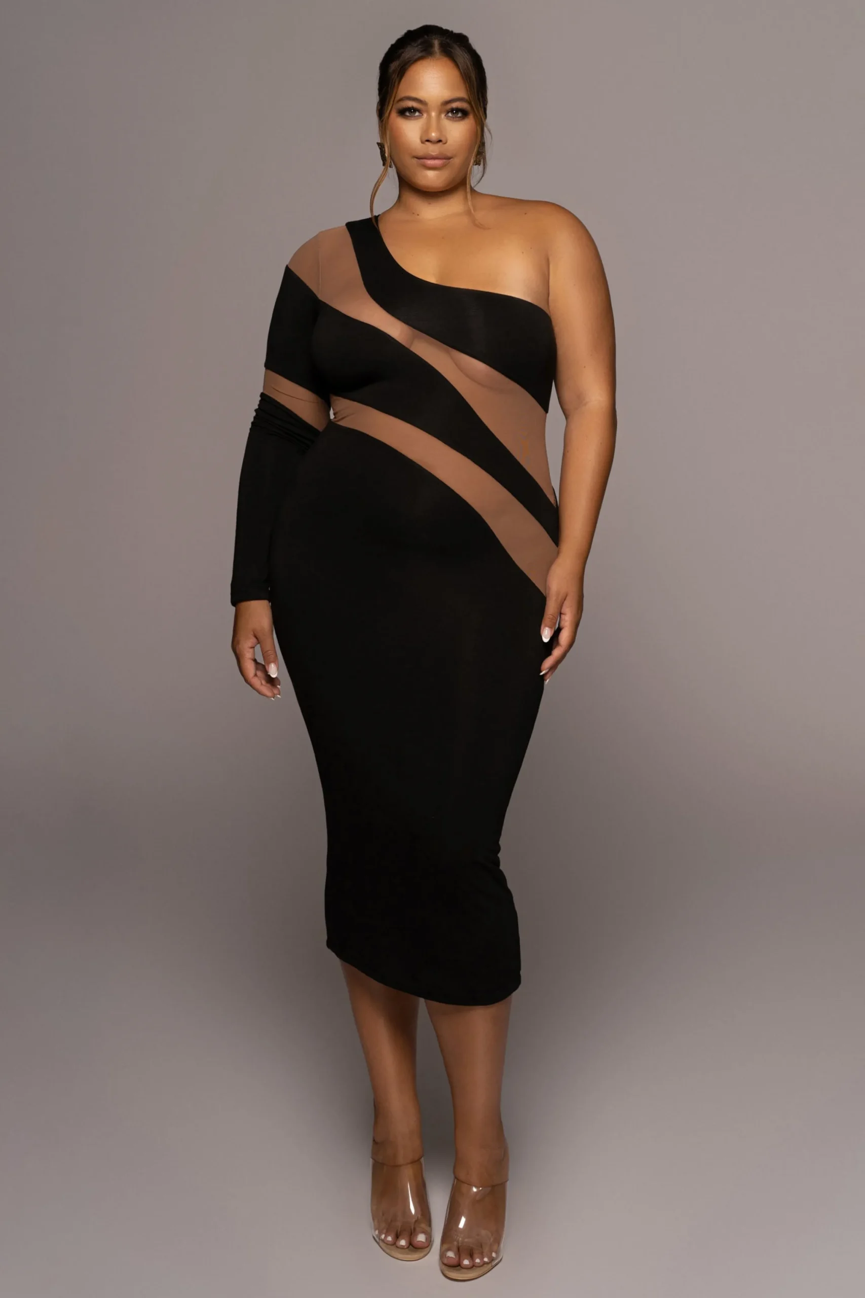 Black Eyes For You Midi Dress