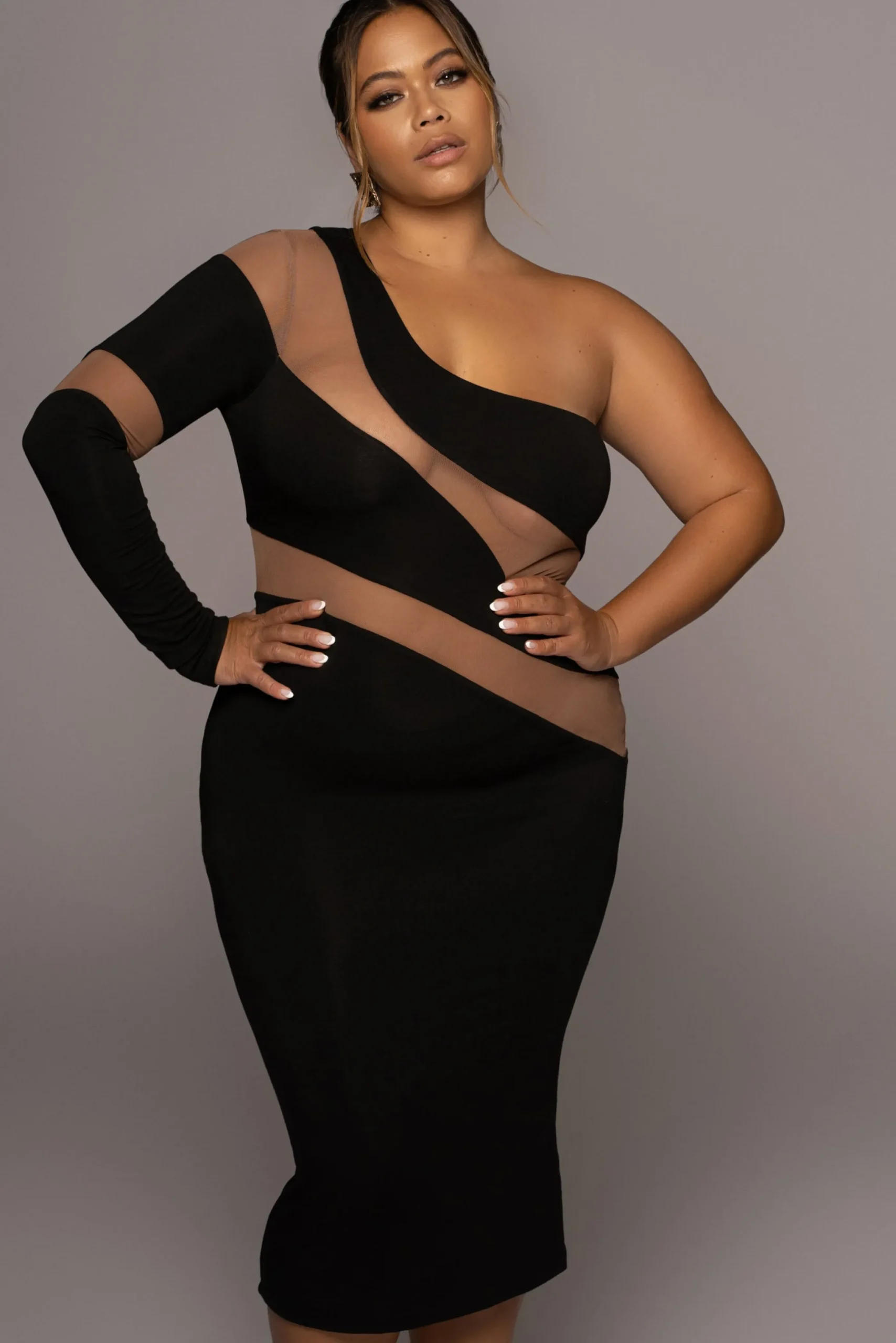 Black Eyes For You Midi Dress