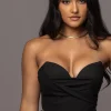 Black Falling For You Corset