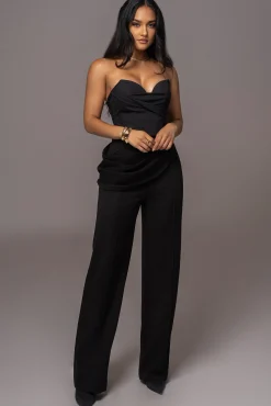 Black Falling For You Corset