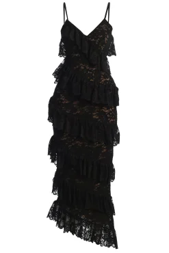 Black Feeling Of Forever Ruffle Dress