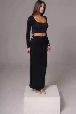 Black Geneva Skirt Set