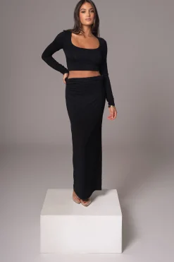 Black Geneva Skirt Set