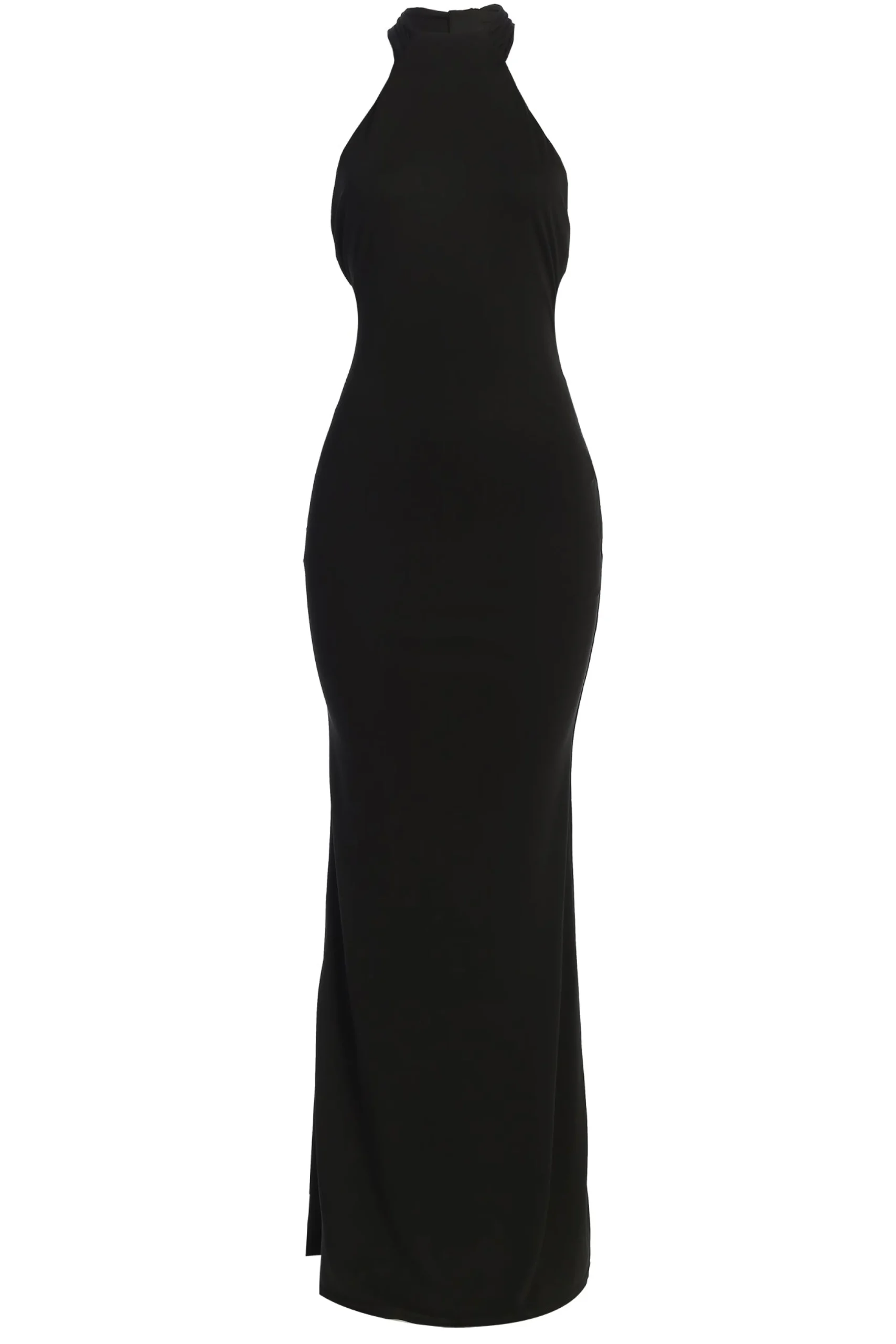 Black Golden Evening Maxi Gown