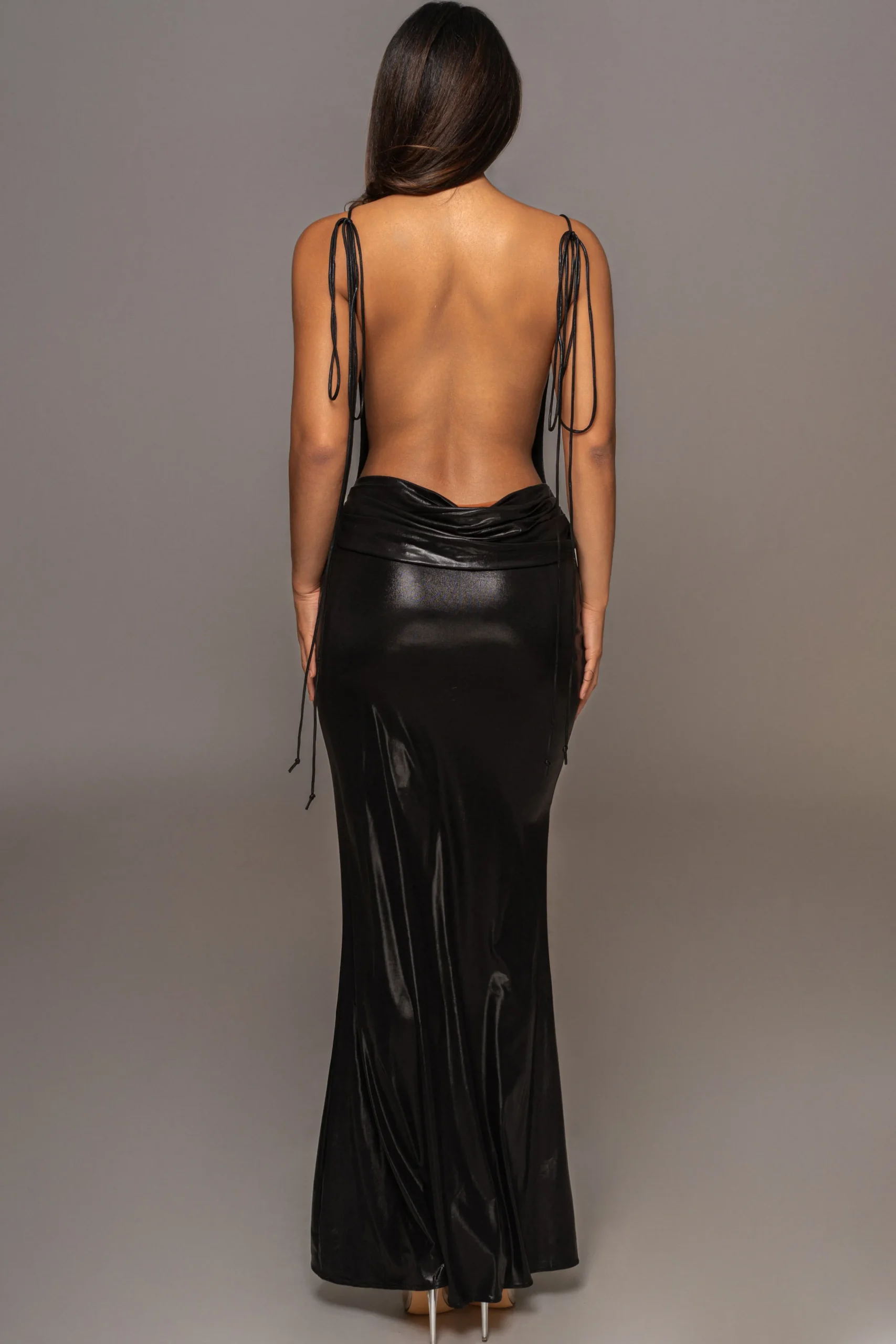 Black Heart of Gold Maxi Dress