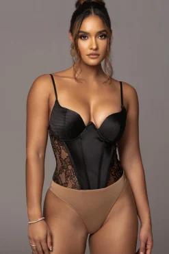 Black Incomparable Lace Bodysuit