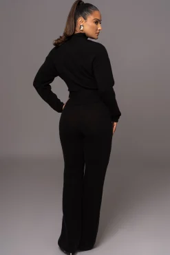 Black Ivy Sweater Knit Pant Set