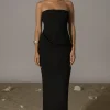 Black Journey Linen Maxi Dress