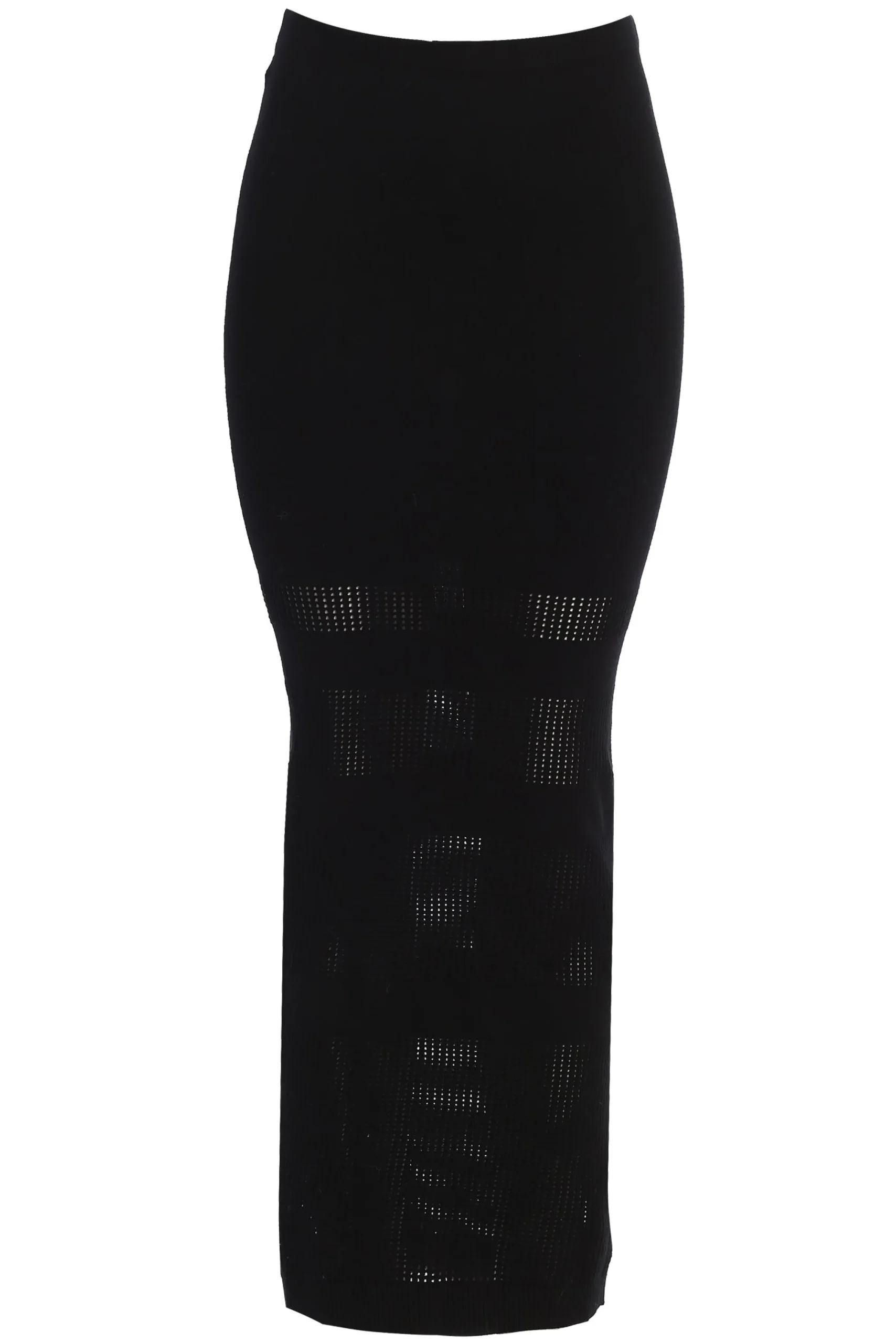 Black Lina Knit Maxi Skirt