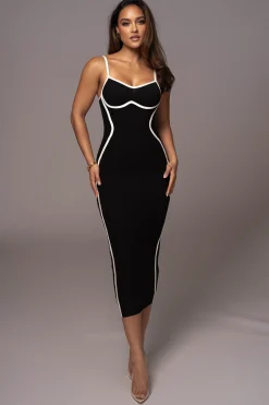 Black Model Citizen Knit Midi Dress