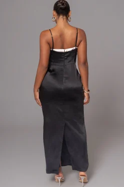 Black Moment In Time Maxi Dress