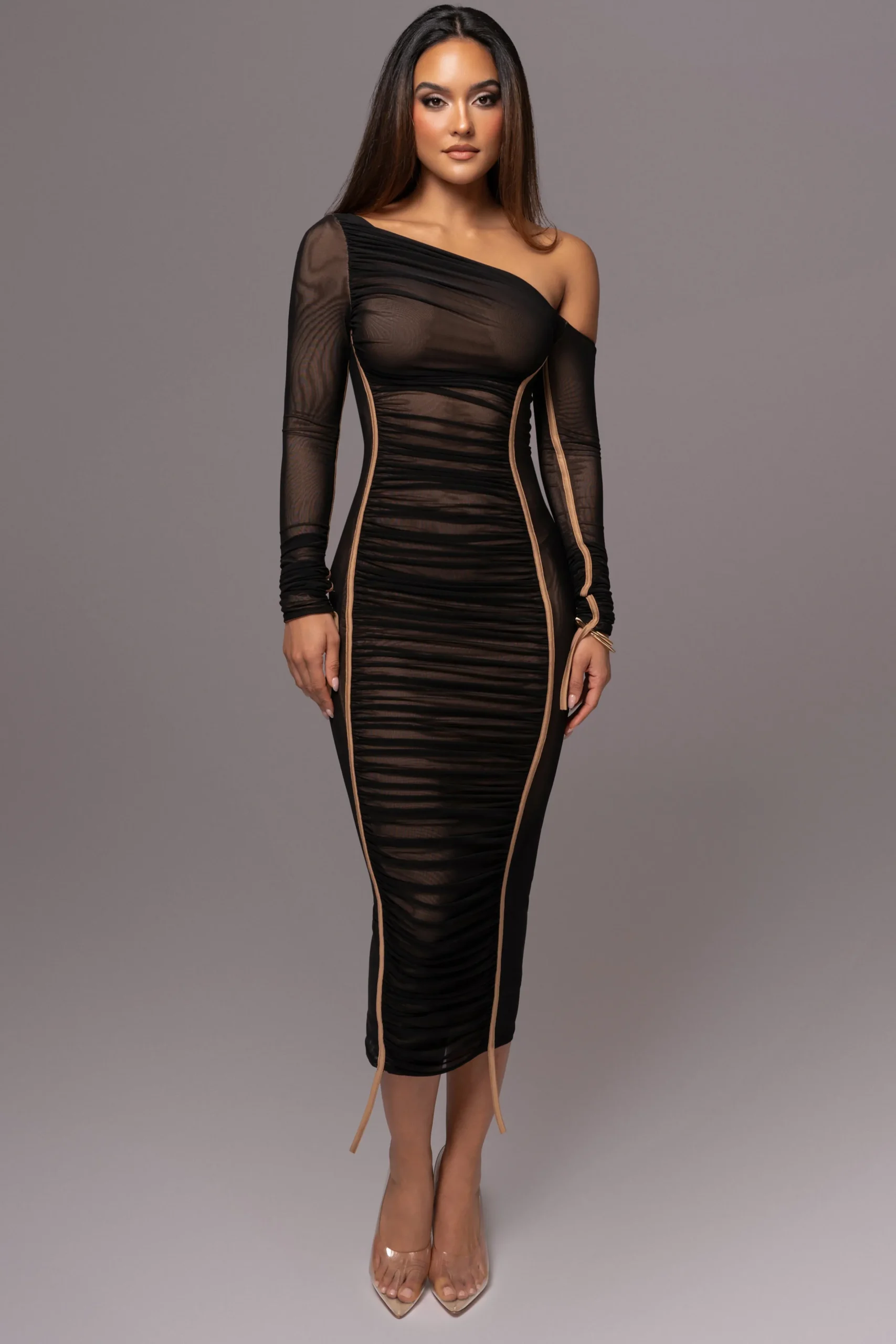 Black Monika Midi Dress