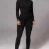 Black Naaya Ribbed Leggings