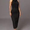 Black Nostalgia High Waist Skirt