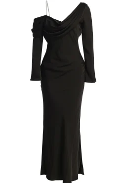 Black One And Only Satin Dress