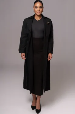 Black Phoenix Suede Skirt